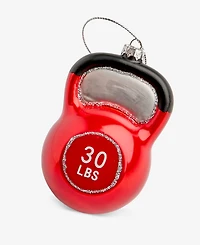 Holiday Lane Sports Glass Kettlebell Ornament, Macy's Exclusive