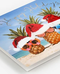 Masterpiece Studios Pineapple Santas Holiday Boxed Cards