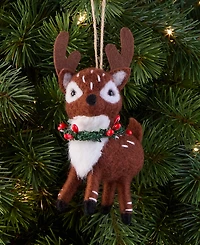 Holiday Lane Tiny Tidings Fabric Deer Ornament, Macy's Exclusive