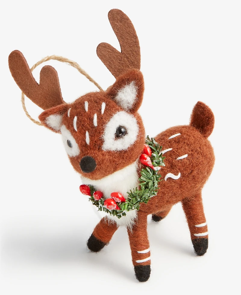 Holiday Lane Tiny Tidings Fabric Deer Ornament, Macy's Exclusive