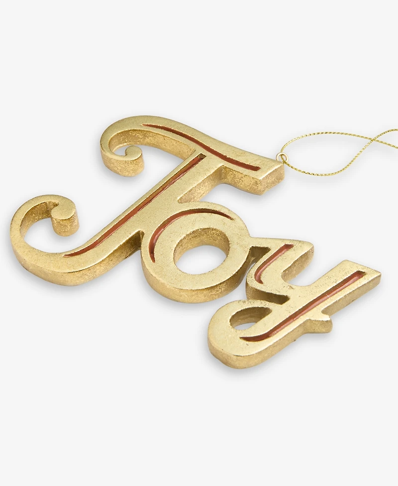 Holiday Lane Blessed Joy Gold-Tone Ornament, Macy's Exclusive