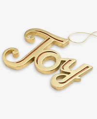 Holiday Lane Blessed Joy Gold-Tone Ornament, Macy's Exclusive