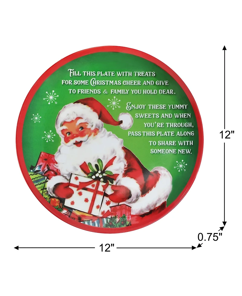 Mr. Christmas Santa Claus's Giving Plate