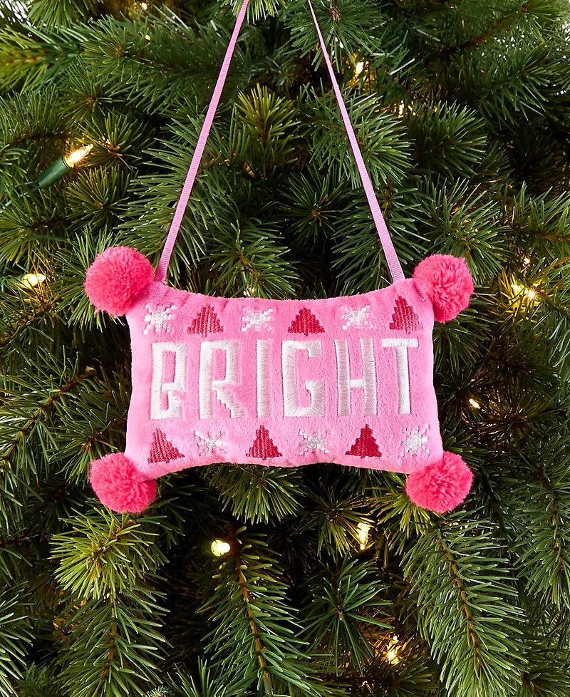 Holiday Lane Merry Magic Bright Pillow Ornament, Macy's Exclusive