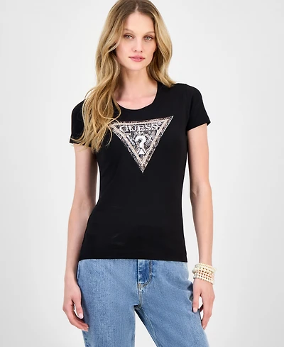 Guess Women's Python Triangle T-Shirt
