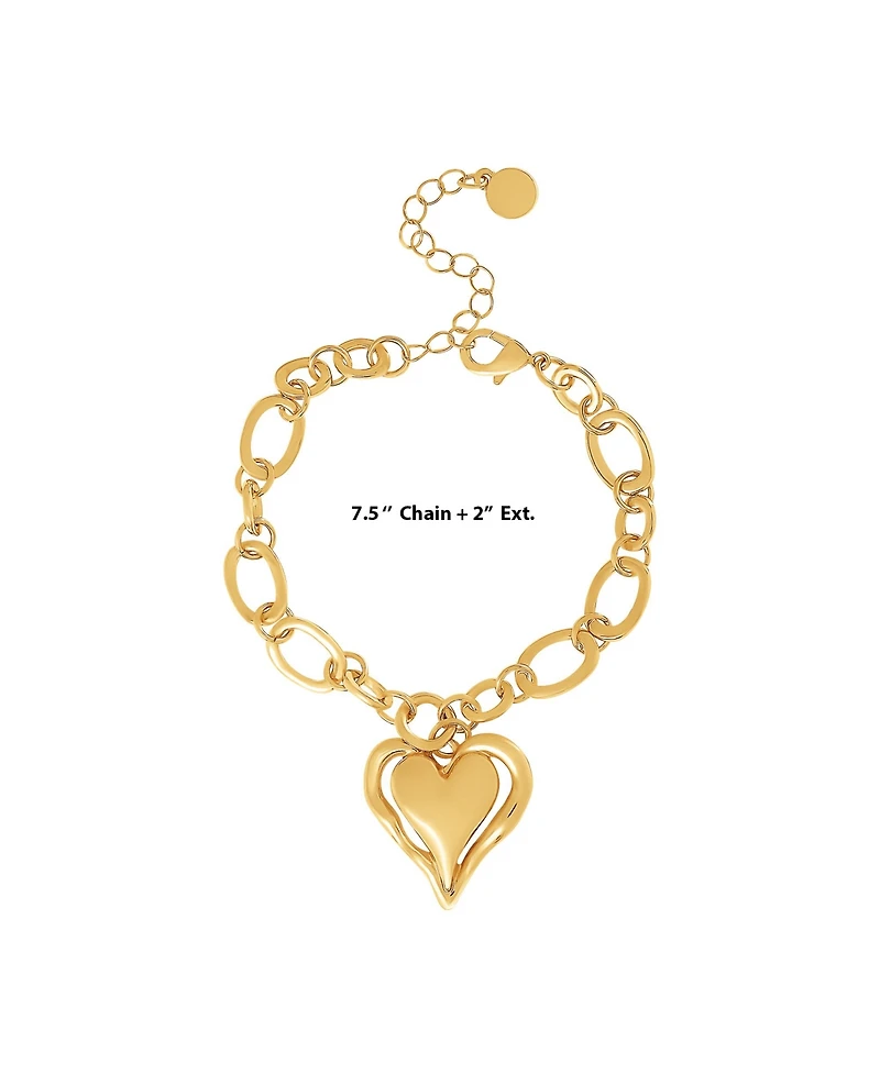 BCBGeneration Bold Heart Pendant Bracelet