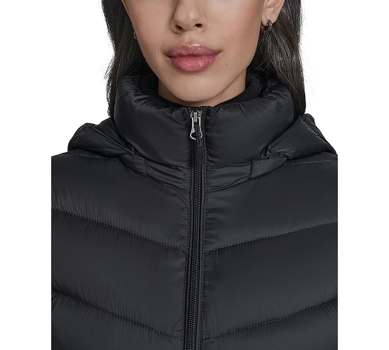 Charter Club Women's Packable Hooded Puffer Coat, Created for Macy's