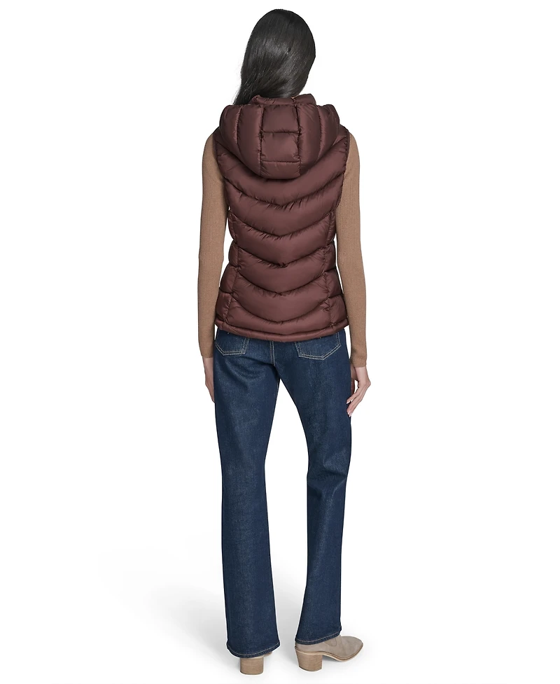 Charter Club Women's Packable Hooded Puffer Vest