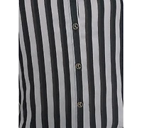 Karl Lagerfeld Paris Petite Striped Puff-Sleeve Shirt