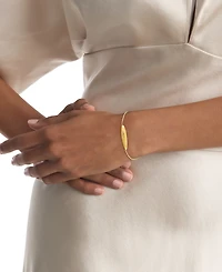 Calvin Klein Logo-Etched Sculpted Slider Bracelet