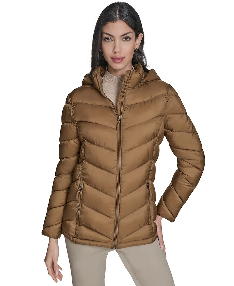 Charter Club Women's Packable Hooded Puffer Coat