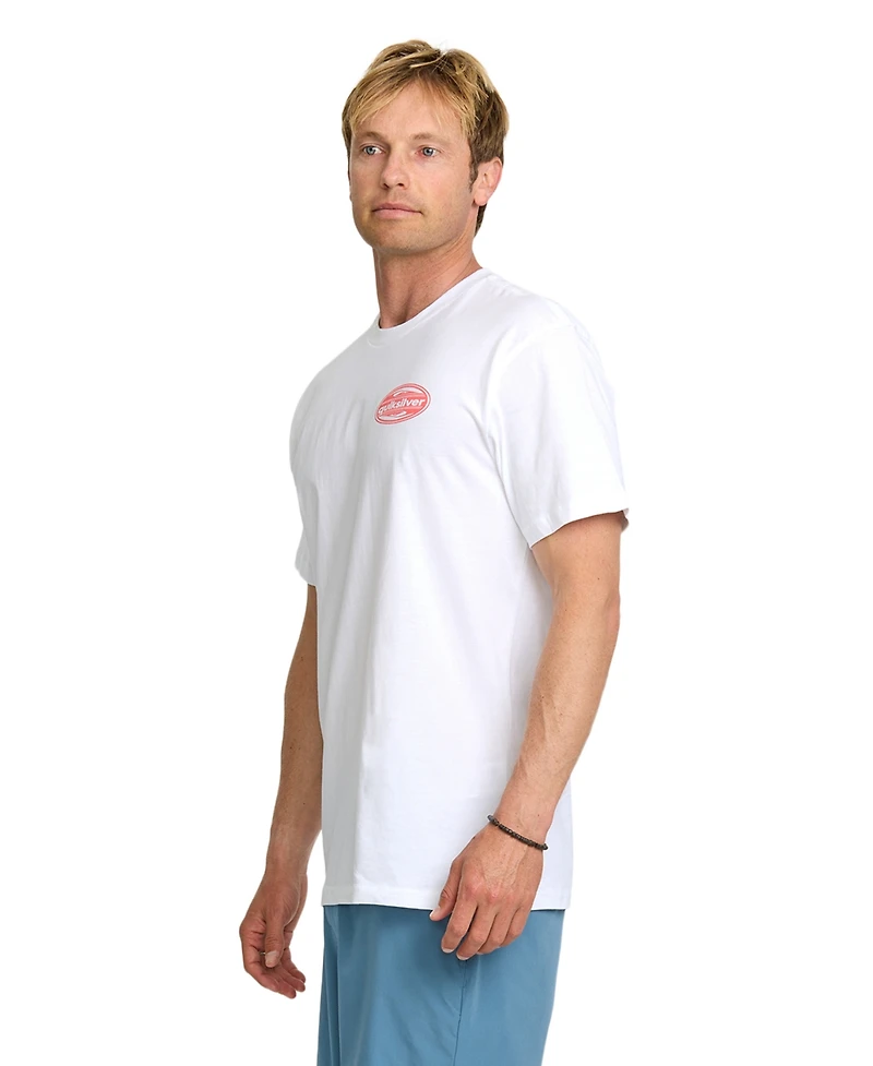 Quiksilver Men's 2000s Boarding Short Sleeve T-shirt