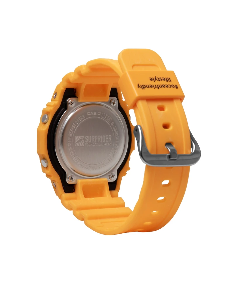 G-Shock Men's Yellow Resin Surfrider Foundation Collaboration Watch, 43.2mm