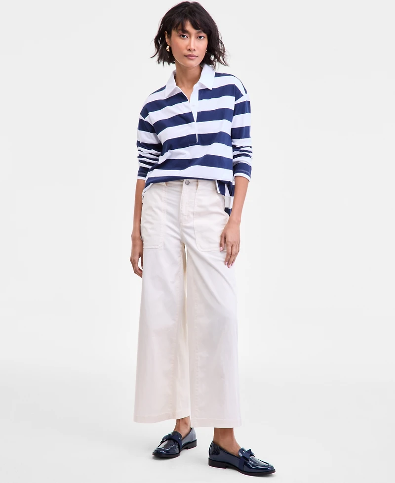 On 34th Women's Striped Rugby Top, Macy's Exclusive