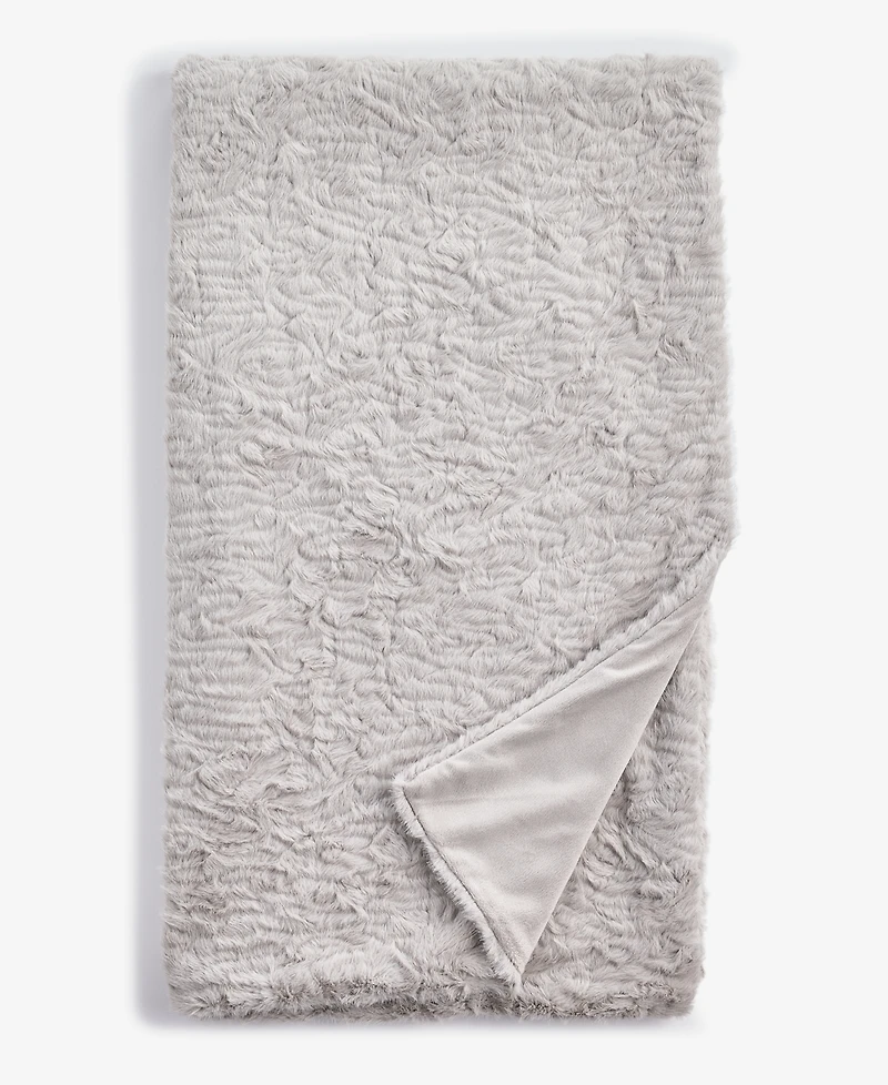 Hotel Collection Persian Lamb-Look Faux-Fur Throw, 50" x 60", Macy's Exclusive