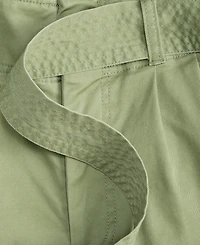 On 34th Women's High-Rise Belted Cropped Wide-Leg Pants, Macy's Exclusive