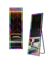 Vlsrka Full-Length Mirror with Adjustable Rgb Lighting