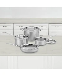 Cuisinart MultiClad Pro 7-Pc. Stainless Steel Cookware Set