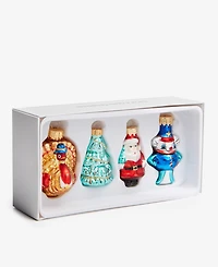 Macy's Thanksgiving Day Parade Set of 4 Glass Mini Ornaments, Macy's Exclusive