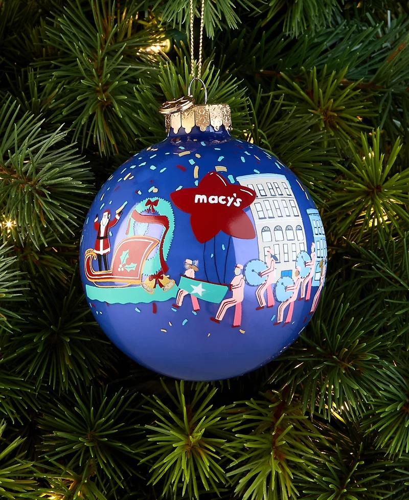 Macy's Thanksgiving Day Parade 2025 Glass Ball Ornament, Macy's Exclusive