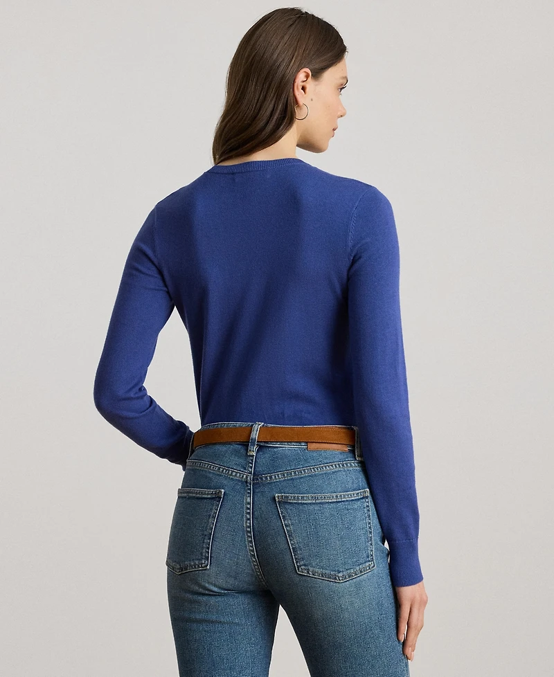 Lauren Ralph Women's Cotton-Blend Sweater