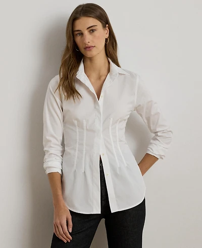 Lauren Ralph Women's Cotton Broadcloth Shirt