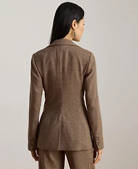 Lauren Ralph Women's Glen Plaid Cotton-Blend Blazer