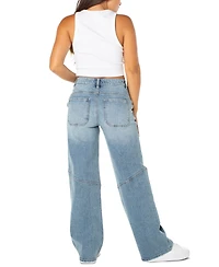 Celebrity Pink Juniors' Slouchy Skater Wide-Leg Jeans