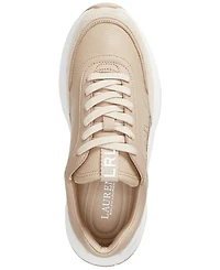 Lauren Ralph Women's Franky Tumbled Leather Sneaker