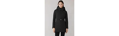 Soia & Kyo Women's Estelle Stretch Down Belted Coat