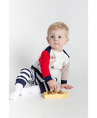 Florence Eiseman Toddler Boys French Terry Knit Set With Saliboats