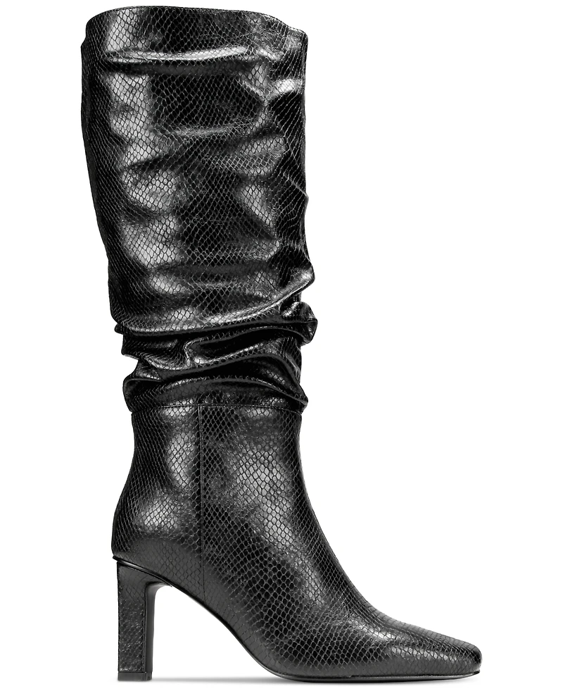 Smash Shoes Women's Fallon Knee High Slouch Dress Boots - Extended Sizes Available