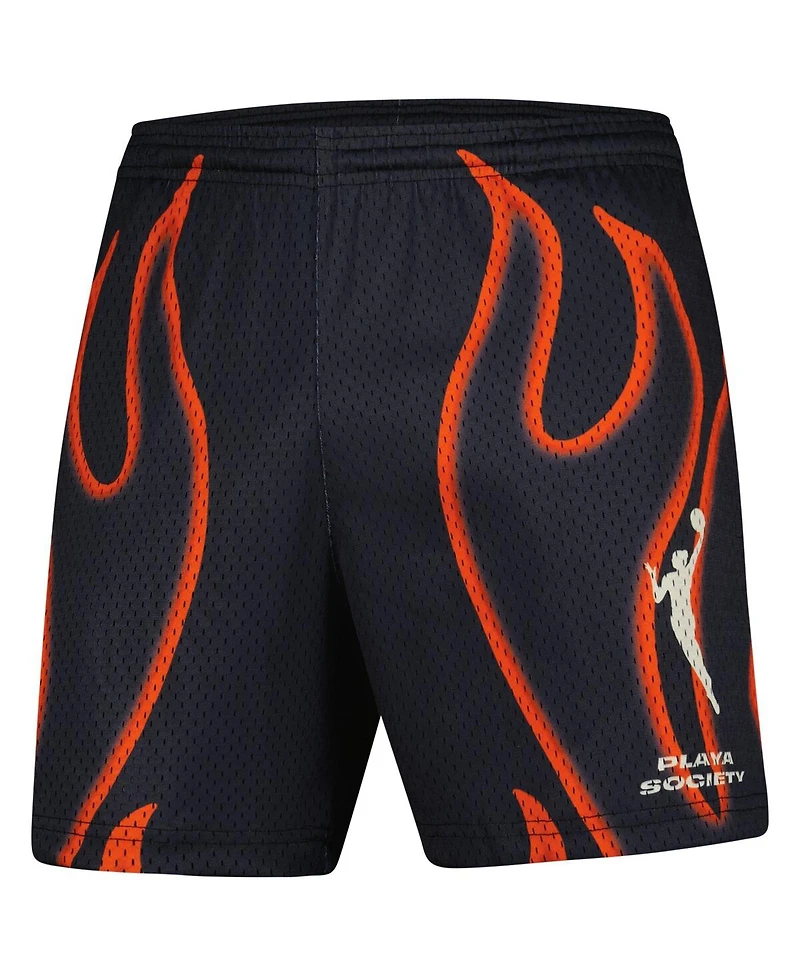 Playa Society Men's and Women's Black Wnba Athletic Shorts