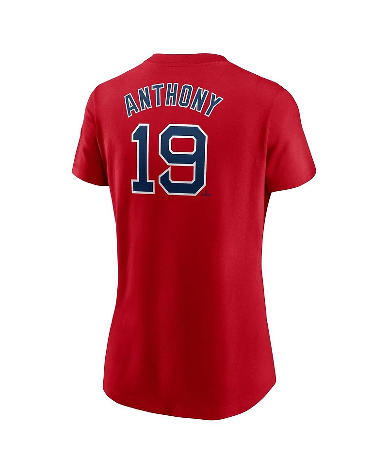 Nike Women's Roman Anthony Red Boston Sox Fuse Name Number T-Shirt