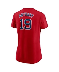 Nike Women's Roman Anthony Red Boston Sox Fuse Name Number T-Shirt