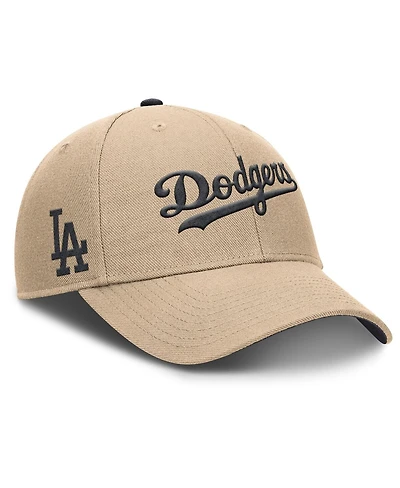 Nike Men's Khaki Los Angeles Dodgers Rise Adjustable Hat