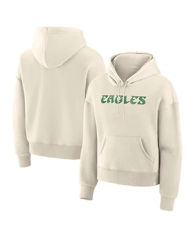 Fanatics Women's Cream Philadelphia Eagles Dove Legacy Pullover Hoodie