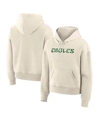 Fanatics Women's Cream Philadelphia Eagles Dove Legacy Pullover Hoodie
