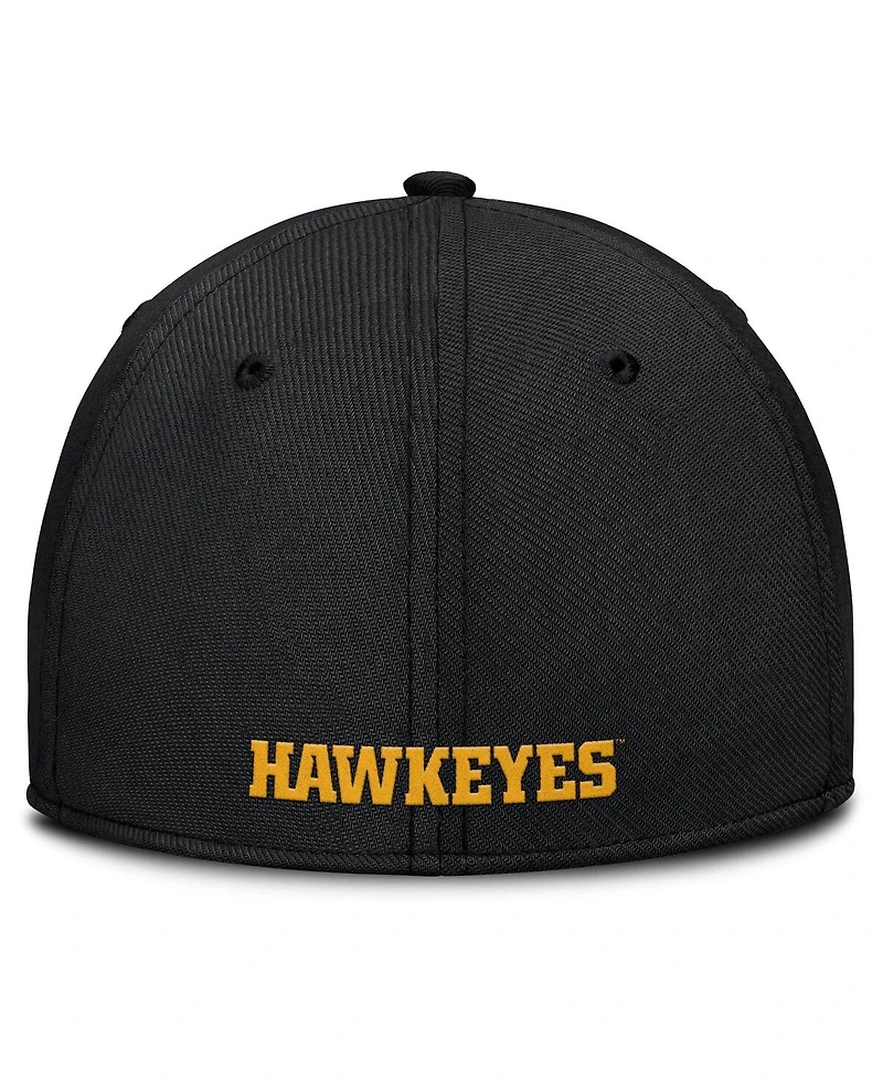 Nike Men's Iowa Hawkeyes 2025 On-Field Rise Performance Flex Hat