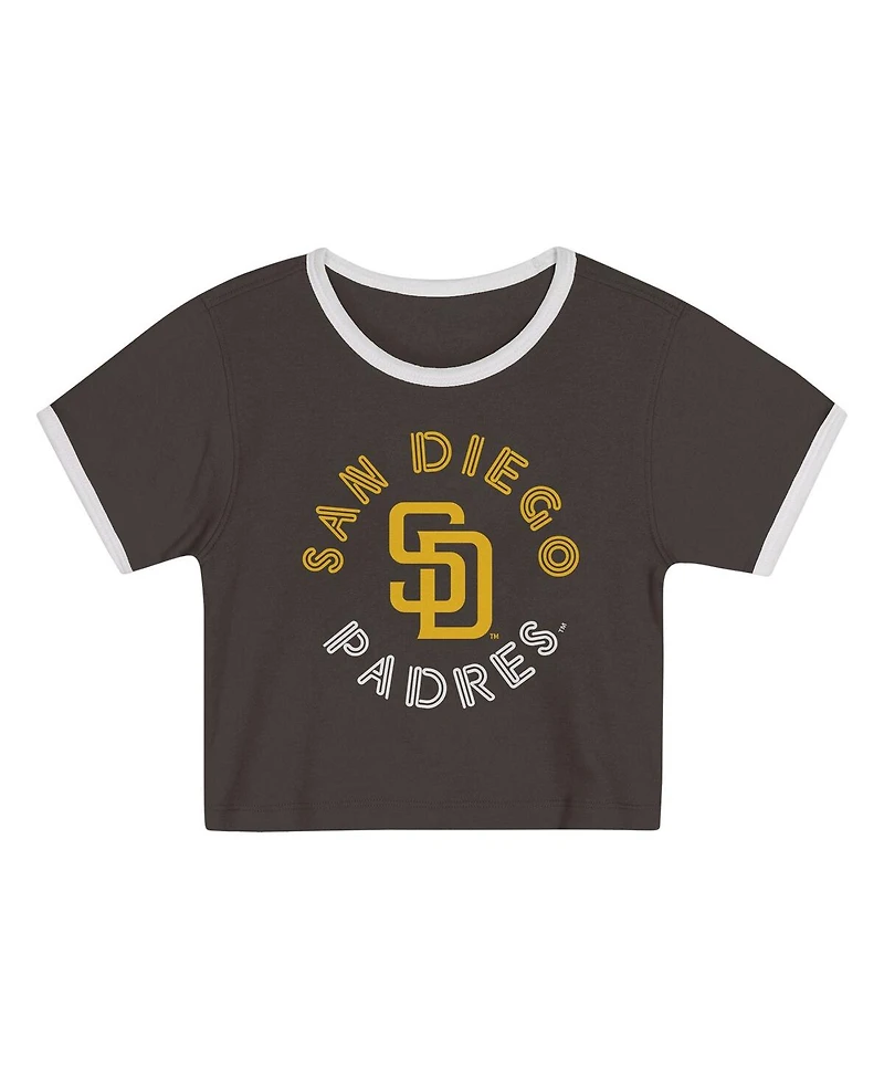 Outerstuff Toddler 2-Piece Brown San Diego Padres Double Run T-Shirt and Shorts Set