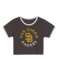 Outerstuff Toddler 2-Piece Brown San Diego Padres Double Run T-Shirt and Shorts Set
