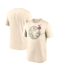 Nike Men's Natural Ohio State Buckeyes Campus Shadow Legend Performance T-Shirt