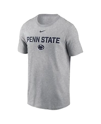 Nike Men's Heather Gray Penn State Nittany Lions Campus 2-Hit T-Shirt