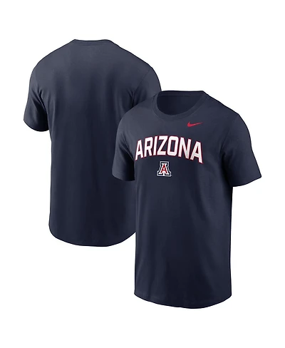 Nike Men's Navy Arizona Wildcats Primetime Arch Stack T-Shirt