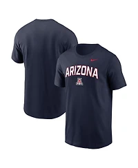 Nike Men's Navy Arizona Wildcats Primetime Arch Stack T-Shirt