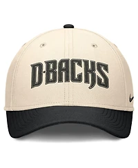 Nike Men's Natural/Black Arizona Diamondbacks Statement Rise Performance Flex Hat