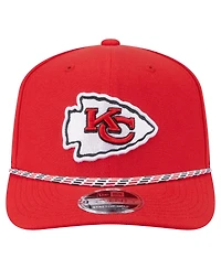 New Era Men's Red Kansas City Chiefs Gameday Multi Rope 9SEVENTY Stretch-Snap Hat