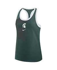 Nike Women's Green Michigan State Spartans Primetime Racerback Tri-Blend Tank Top