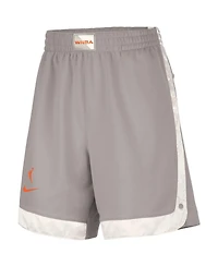 Nike Women's Gray Wnba Gear Fly Basketball Tri-Blend Fleece Shorts