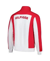 Tommy Hilfiger Men's White/Red Kansas City Chiefs Nolan Full-Zip Track Jacket